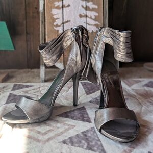 Sexy Silver Marciano High Heel Sandals